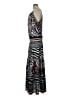 Hale Bob 100% Polyester Graphic Gray Casual Dress Size L - photo 5