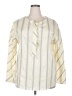 Carlisle Stripes Ivory Long Sleeve Blouse Size 18 - photo 1