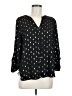 Collective Concepts 100% Polyester Black 3/4 Sleeve Blouse Size M - photo 1
