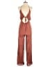 12th Tribe 100% Rayon Solid Brown Jumpsuit Size S - photo 1