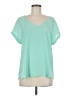 Candie's 100% Polyester Teal Short Sleeve Blouse Size M - photo 1