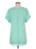 Candie's 100% Polyester Teal Short Sleeve Blouse Size M - photo 2