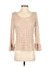 Free People Tan 3/4 Sleeve Top Size L - photo 1