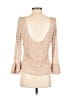 Free People Tan 3/4 Sleeve Top Size L - photo 2