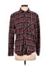 BDG Plaid Burgundy Long Sleeve Button-Down Shirt Size S - photo 1