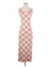 Unbranded Checkered-gingham Tan Casual Dress Size S - photo 1