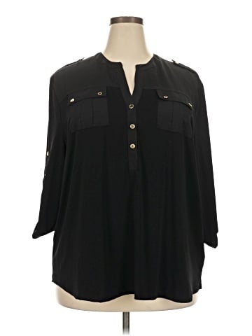 Carmen Carmen Marc Valvo 3/4 Sleeve Blouse (view 1)