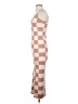 Unbranded Checkered-gingham Tan Casual Dress Size S - photo 5