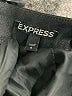 Express 100% Polyester Solid Black Formal Skirt Size 6 - photo 4