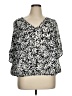 Thalia Sodi 100% Polyester Black 3/4 Sleeve Blouse Size XL - photo 1