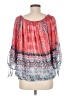 Colleen Lopez 100% Polyester Pink Red 3/4 Sleeve Blouse Size M - photo 2