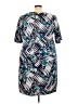 Gabby Skye Print Blue Casual Dress Size 22 - photo 2