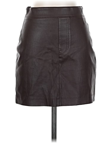 Helmut Lang Faux Leather Skirt (view 1)