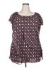DressBarn 100% Polyester Purple Short Sleeve Blouse Size 2X - photo 1