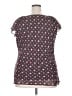 DressBarn 100% Polyester Purple Short Sleeve Blouse Size 2X - photo 2