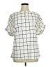 MELLODAY Ivory Short Sleeve Blouse Size 1X - photo 1
