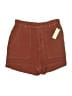 Cloth & Stone Solid Brown Shorts Size XS - photo 1