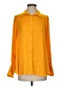 Free People 100% Polyester Color Block Yellow Long Sleeve Blouse Size S - photo 1