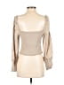 Gianni Bini Tan 3/4 Sleeve Blouse Size L - photo 2