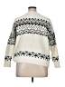 Evolution by Cyrus Print Ivory Pullover Sweater Size 1X - photo 2