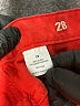 Matchstick Hearts Red Denim Shorts Size 28 waist - photo 4