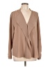 Alberto Makali 100% Polyester Tan Long Sleeve Blouse Size L - photo 1