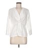 Reistor 100% Cotton White 3/4 Sleeve Blouse Size M - photo 1