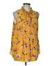 Torrid 100% Rayon Yellow Sleeveless Blouse Size Lg Plus (0) - photo 1