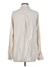 Princess Polly 100% Polyester Metallic Ivory Long Sleeve Blouse Size 4 - photo 2