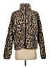 Aqua 100% Polyester Animal Print Brown Faux Fur Jacket Size XS - photo 1