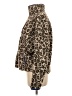 Aqua 100% Polyester Animal Print Brown Faux Fur Jacket Size XS - photo 5