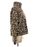 Aqua 100% Polyester Animal Print Brown Faux Fur Jacket Size XS - photo 4