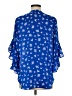 Vince Camuto 100% Polyester Blue 3/4 Sleeve Blouse Size M - photo 2