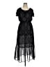 Style&Co Paisley Black Cocktail Dress Size 0X - photo 1