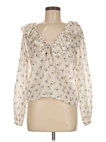 WAYF Long Sleeve Blouse (view 1)