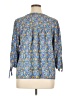 Adrienne Vittadini 100% Rayon Blue 3/4 Sleeve Blouse Size 1X - photo 2