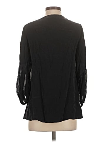 Nanette Lepore Long Sleeve Silk Top (view 2)