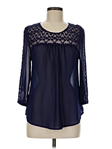 Blu Pepper 3/4 Sleeve Blouse (view 1)