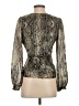 Gentle Fawn Metallic Gold Long Sleeve Blouse Size XS - photo 2