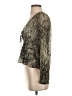 Gentle Fawn Metallic Gold Long Sleeve Blouse Size XS - photo 5
