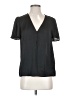Paige 100% Polyester Black Short Sleeve Blouse Size XS - photo 1