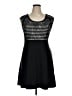 Apt. 9 100% Nylon Print Black Cocktail Dress Size 14 - photo 1