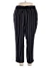 Ann Taylor LOFT Stripes Black Casual Pants Size XL - photo 1