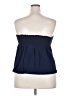 Torrid 100% Cotton Blue Sleeveless Blouse Size 2X Plus (2) - photo 2