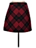Express Argyle Red Casual Skirt Size 4 - photo 2