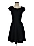 AGB Solid Black Casual Dress Size XS - photo 1