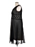 Connected Apparel 100% Polyester Black Cocktail Dress Size 16 - photo 5