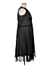 Connected Apparel 100% Polyester Black Cocktail Dress Size 16 - photo 4