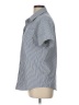 Unbranded Stripes Gray Short Sleeve Blouse Size L - photo 5