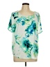 Apt. 9 Teal Short Sleeve Blouse Size XL - photo 1